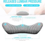 Lumbar Support Pillow for Office Chair, Memory Foam Lumbar Pillow for Lower Back Support - Image 2