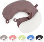 Travel Neck Cushion U Shape Necks Pillows Case Replacement Covers Soft and Smooth  (ONLY Cushion, No Filler)