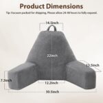 Reading Pillow for Sitting in Bed Adult, Backrest Pillow with Arms, Back Support Cushion for Reading, TV, Gaming and Working with Washable Cover - Image 2