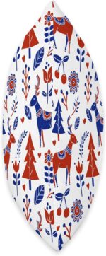 Forest Animals Red, White and Blue  Style Throw Pillow - Image 2